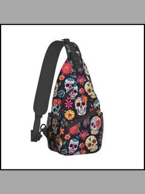 Waterproof Polyester Sling Chest Bag Crossbody Backpack for Hiking